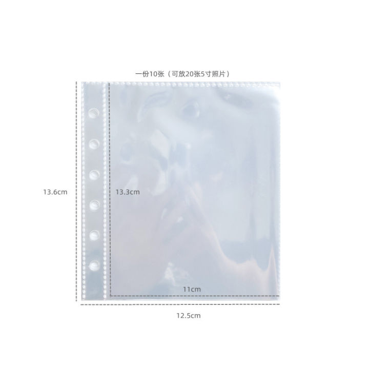 10pcs 3 Inch Idol Card Kpop Album Collect Book Refill Sleeves DIY Binder Photocards Collect Book Refill Sleeves Stationery Set
