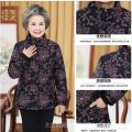 Grandma Winter Cotton Coat Middle-Aged and Elderly Women Velvet Thickening Padded Jacket Elderly Winter Coat 70 Old Lady Cotton-Padded Clothes Keep Warm. 