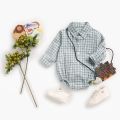 Cotton Baby Boys Bodysuits Plaid Fashion Infant Clothes Newborn Baby Long Sleeve Jumpsuits Casual. 