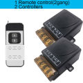 1000M Long Distance 30A Wireless 1Remote Control (2Gang) 2 Controllers Switch High Power Relay Receiver. 