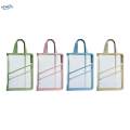 File Folder Bag Portable Handbag Transparent Waterproof Document Organizer Bag for Papers Carrying. 