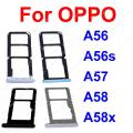 For OPPO A56 A56s A57 A58 A58x 4G 5G Sim Card Tray Micro SD Card Reader Slot Dual SIM Card Socket Holder Replacement. 