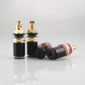 Audiocrast ST650 Gold Plated Banana Plug Terminal Binding for Speaker Amplifier High Quality Red and Black. 