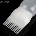 Myyeah 170ml Plastic Hair Dye Shampoo Bottle Applicator with Graduated Brush Dispensing Kit Salon Hair Coloring Dyeing Styling Tools-White. 