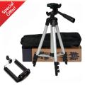 Tripod 3110 Portable Camera Stand and Mobile Phone Holder Adjustable Flexible High Quality Selfie Click Video Recording Zoom Class Lecture Teaching. 
