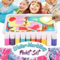 46ml Kids Water-Based Art Paint Set Marbling Painting Kit DIY Painting On Water Creative Art Set of 6 Colors Acrylic Paint. 