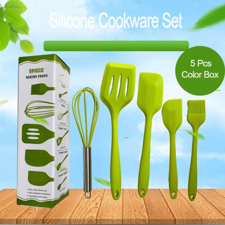 Kitchen%20Utensil%20Set,%205%20PCS%20Silicone%20Kitchen%20Utensils%20Set%20for%20Cooking%20&%20Baking%20-%20Nonstick%20Cookware%20with%20Turner,%20Whisk,%20Brush,%20Spatula%20-%20Image%207