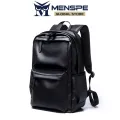 Fashion Men’s Backpack Unisex Portable Laptop Backpack Soft PU Backpack Business Travel Bag Notebook Bag College Commuting Backpack Leisure School Bag For Travel Study Business. 
