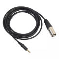 3.5mm Stereo Jack Plug to 3 Pin XLR Male Microphone Audio Cable Cord Adapter. 