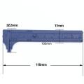 Mini 80mm Double Scale Plastic Vernier Caliper Ruler Gauge Sliding Micrometer Student Calipers Size Measuring Tools. 