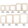 Multi-size Natural Paper Making Mould Frame DIY Papermaking Wooden Mesh Mold Learning Paper Making Screen Wood Handcrafts Tool. 