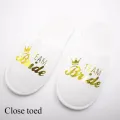 【WEJA】1Pair Bride Wedding Decoration Bridesmaid Party Slippers Ladies Party Supplies Disposable Items For Hotel Rooms. 