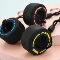 F1 Racing Souvenirs Car Tire Keychain Gift Mini Car Keychains Unisex Key-Ring ZHANGNA. 
