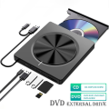6 in 1 Burner Portable External USB3.0/Type-C Dvd-Rw Disc Optical Drive Dvd-Rom Burner Multifunction Dvd Drive, Easy to Use Fine Workmanship. 