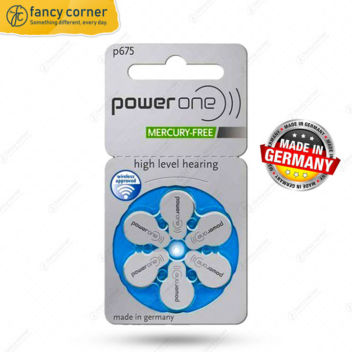 P675%20Power%20one%20Hearing%20Aid%20Batteries%20P675%20Battery%20Card%20-%20Made%20in%20Germany%20FC-BT%20-%20Image%202