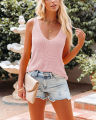 Yfashion Women's Sweater Tanks Sleeveless V-Neck Ribbed Slim Fit Knit Vest. 