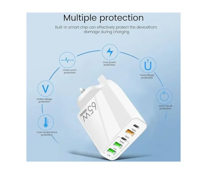 65W%205-Ports%20Fast%20Charger%20Type%20C%20Adapter%20with%202PD%20USB-C%20and%203USB-A,%20GaN%20QC%203.0%20Fast%20USB%20C%20Wall%20Charger%20Plug,%20Type%20C%20Plug%20Adapter%20for%20Cellular%20Phones,%20Laptops,%20Headphones,%20Tablets%20-%20Image%203