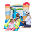 DOCTOR DOLPHIN Inflatable Bounce House with Slide for Kids Jumping Castle Indoors Outdoors Inflatable Jumper Bouncer with 350W Air Blower 270*200*168cm/ 106.3*78.7*66.1in. 