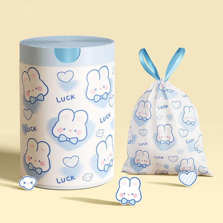 50%20Or%20100pcs/roll%20Trash%20Bags%20Drawstring%20Bag%20Small%20Garbage%20Bags%20Cartoon%20Rabbit%20Pattern%20Household%20Kitchen%20Bathroom%20Trash%20Bags%20-%20Image%203