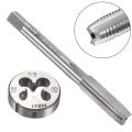 M8 X 1mm Metric Left Hand Tap And Die Set Machine Thread Tap With Round Die Hand Tool. 