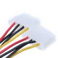 15Pin SATA male to double 4 pin molex female ide hdd power harddrive cable. 