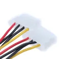 15Pin SATA male to double 4 pin molex female ide hdd power harddrive cable. 