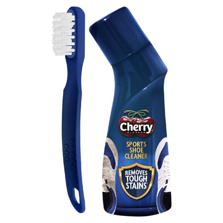 Cherry Blossom Sports Shoe Cleaner with Free Brush - 75ml | Cleans all Non-Leather Shoes in minutes (FROM INDIA) SAB