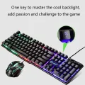 Limeide GTX-300 USB Wired Gaming Keyboard & Mouse Standard 104 Keys Ergonomic Multimedia Keyboard Rainbow LED Backlight RGB for PC Computer Desktop Laptop Keyboard and Mouse Combo. 