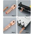 New DT Copper Terminal Copper Non-Insulated Cable Wire Connector Terminal Block Cable. 