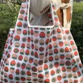 【ALLGOOD】Mode Shop Polyester Women's Large Capacity Handbag Casual Foldable Shopping Bag. 