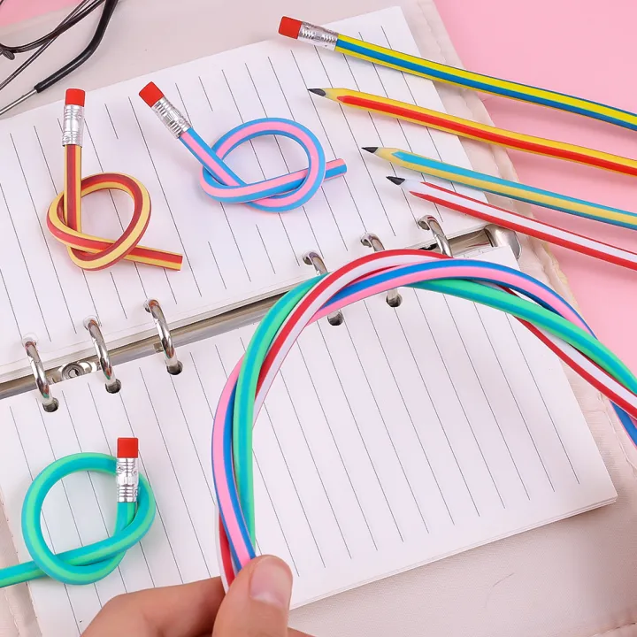 1/5Pcs%20Colorful%20Magic%20Bendy%20Flexible%20Soft%20Pencil%20With%20Eraser%20Stationery%20Kids%20Student%20Colored%20School%20Office%20Supply%20Creative%20Novelty%20-%20Image%205