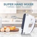 Super Hand Mixer 7 Speed  Electric Super Hand Mixer Electric Hand Blender Cream Beater Powerful Motor And 7 Speeds Including Turbo Power Multi-Functional. 