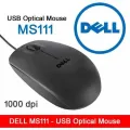 Dell Black Wired / Cable USB Optical Mouse MS111 120681847 Styles_LK Online. 