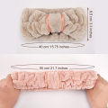 Headband Coral Fleece Hairband Soft And Cozy Coral Fleece Women/Girls Coral Fleece Hair Band Turban Soft Spa Facial Hairband for Spa Facial Care Haircare Makeup Application Sports And Fitness. 
