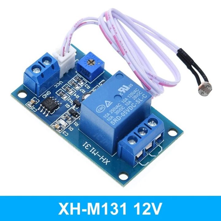 XH-M131%20DC%205V%20/%2012V%20Light%20Control%20Switch%20Photoresistor%20Relay%20Module%20Detection%20Sensor%2010A%20brightness%20Automatic%20Control%20Module%20-%20Image%202