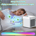 , Cooling Fan with 7 Colors LED Light, Ice Cooling Fan Evaporative Air Cooler for Room Office. 