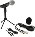 SAMSON Q2U Recording and Podcasting Pack  -  USB/XLR Dynamic Microphone with Accessories. 