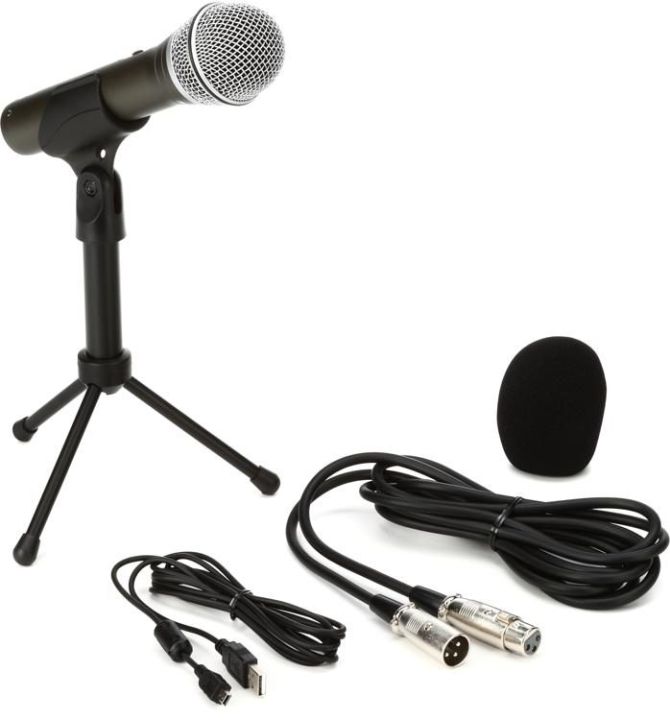 SAMSON%20Q2U%20Recording%20and%20Podcasting%20Pack%20%20-%20%20USB/XLR%20Dynamic%20Microphone%20with%20Accessories%20-%20Image%203