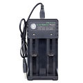 Gu 2-slot USB 18650 battery charger dual independent charging adapter 3.7V 4.2V lithium battery charger. 