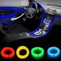 5m Car Dashboard EL Cold Line Flexible Car Lights 12V Car LED Neon EL Wire Auto Lamps on Car Cold Light Strip Interior Decoration Lamps. 