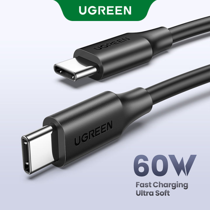 UGREEN PD 60W USB C to USB Type-C Cable QC4.0 3.0 Fast Charge Data Cable for Macbook Samsung S20 S9 USB C Cable for iPhone 15 ,15 Pro Max