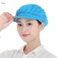 Chef Hat Mesh Food Service Baker Cap Waiter Cap for Commercial Multipurpose Blue Half Mesh. 