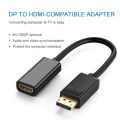4K Display port to HDMI Adapter 1080P Display Port Cable Converter For PC Laptop Projector Displayport to HDMI Adapter. 
