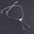 Simple Butterfly Design Leg Chain Anklet Ankle Bracelet Bracelets For Girls Women - Gold Plated - Silver Plated - WAB008. 