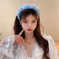 Sponge Headbands For Women Girls Puffy Hair Band Makeup Bubble Terry Cloth Co Spa Retro Hairband Women Hair Accessories Headwear Lingxue. 