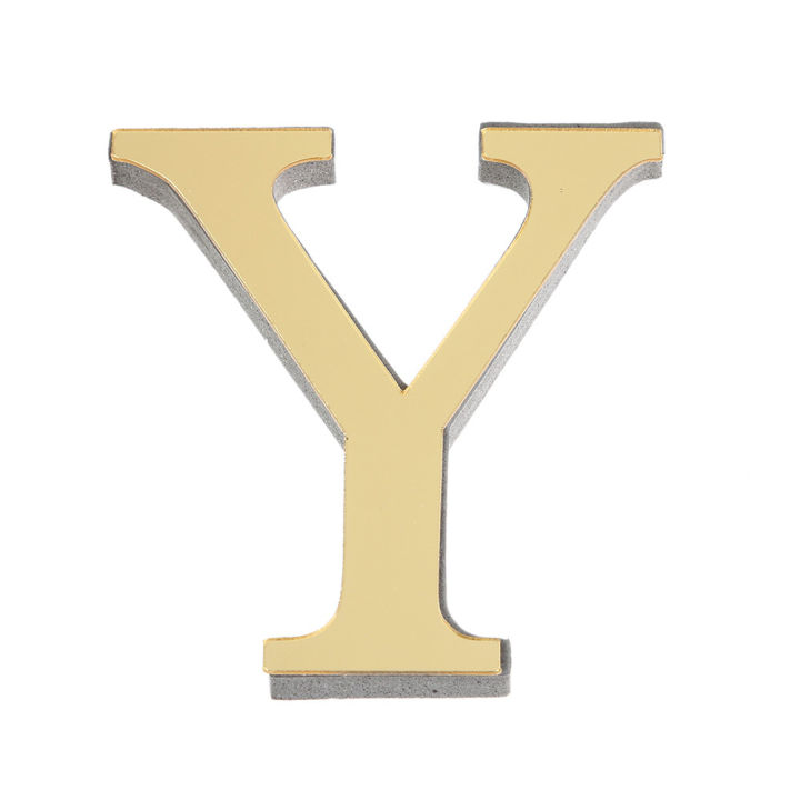 New%2010cm/15cm%2026%20English%20Letters%20Diy%203d%20Mirror%20Wall%20Sticker%20Decals%20Modern%20Home%20Decor%20Wall%20Gold%20Art%20Mural%20-%20Image%207