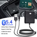 Bluetooth 5.4 AUX Car Adapter Wtih Mic 3.5MM USB U-Disk Stereo Wireless Audio Car Kit Handsfree Calls Navigation Music. 