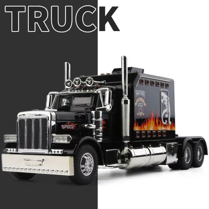 1:24%20American%20Heavy%20Diecast%20Models%20Truck%20Trailer%20Head%20Alloy%20Collectible%20Diecast%20Vehicles%20with%20Lights%20and%20Sounds%20-%20Image%206