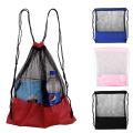 Pack Clothes Shoe Travel Bag Beach Backpack Mesh Drawstring Backpack Tote Sport. 