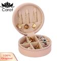 Carat Jewelry Box Zipper Closure Po ble Jewelry Display Travel Storage Box. 